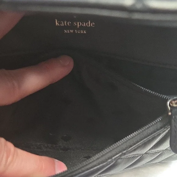 Kate Spade Natalia Black Quilted Leather Turnlock Shoulder Bag - Picture 5 of 8